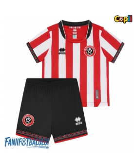 Sheffield United Echipament de Fotbal Replică 2025-26 Copii Acasa (+ Șorturi)